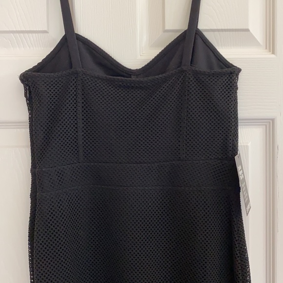 EXPRESS mesh overlay midi dress - Picture 7 of 12